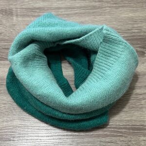 Green Ombre Knit Infinity Scarf